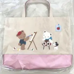 新品 ファミリア レッスンバッグ デニムバッグ レッスンバッグ カスタム VIP