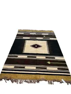 極美品✨AZUMAYA 幾何学模様 ラグ TTR-107A