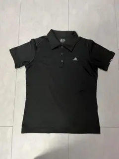 adidas ブラック ポロシャツ レディース