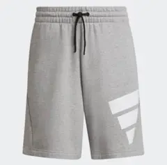 【新品未使用】adidasアディダス　スウェット　ハーフパンツ　XL グレー