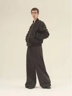 ジョンローレンスサリバン ワイドパンツ 17ss ブラック 黒 BLACK