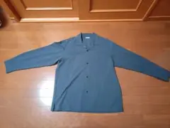 GU シャツ L ブルーグレー