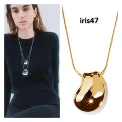IRIS 47 petal inside necklace ネックレス ゴールド