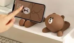 新品未使用　スマホスタンド　ブラウン　ラインフレンズ　携帯スタンド１つです