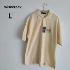 【新品】wisecrack ポロシャツ 半袖 イエローＬ