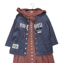近年 ピンクハウス PINKHOUSE スウェット カーディガン くま ワッペン