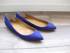美品 CHEMBURチェンバー フラットシューズ レザー 36.5 ポインテッド