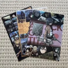 進撃の巨人 クリアファイル ミカサ　セット売り　ローソン限定オリジナル