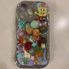 iPhone15Proハンドメイド♪スポンジボブ