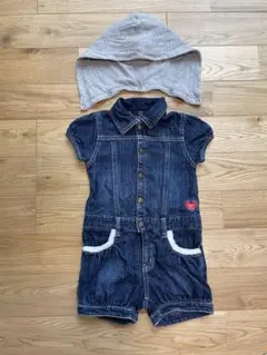DaddyohDaddyデニムオールインワン100