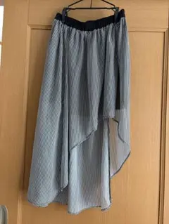 ストライプ アシンメトリースカート M