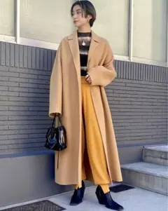 美品✨スタニングルアー テーラーリバーコート 定価6.8万 キャメル ベルト付 美品✨スタニングルアー テーラーリバーコート 定価6.8万