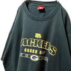 NFLグリーンベイパッカーズ ロゴ Tシャツ グリーン 緑 古着レア