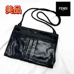 FENDI フェンディ ヴィンテージ レザー ショルダーバッグ 斜め掛けかばん