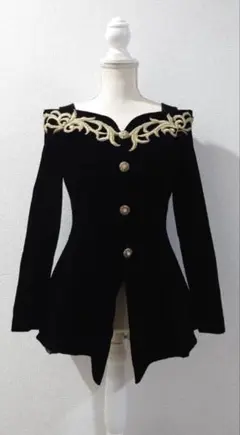 Genet Vivien オフショルダー ベルベットジャケット サイズ9