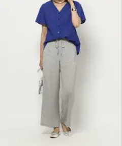 BARNYARDSTORM リネンライクセミワイドパンツ