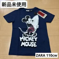 【新品未使用】ZARA kids ザラ ミッキーマウス Tシャツ S ネイビー