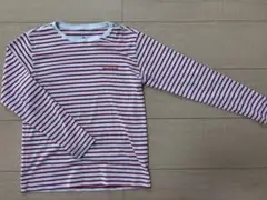 赤白　ストライプ　mont-bell ロンT 140