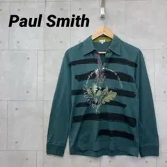 Paul Smith ポールスミス 長袖ポロシャツ スキッパー メンズ M 緑