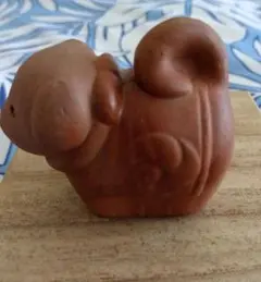 犬型陶器置物