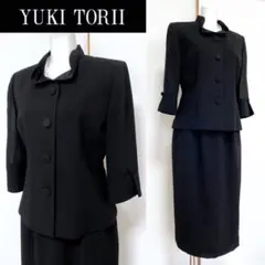 !⁑【美品】YUKI TORII ブラックフォーマル 高級喪服礼服