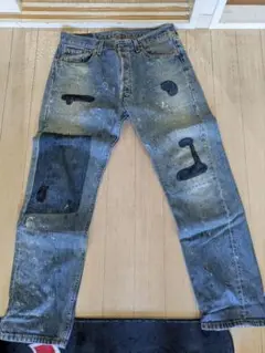 Levi's パッチワークデザイン デニム W34 L32　グランジ
