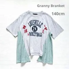 140 グラニーブランケット チュニック 半袖Tシャツ カットソー 女の子