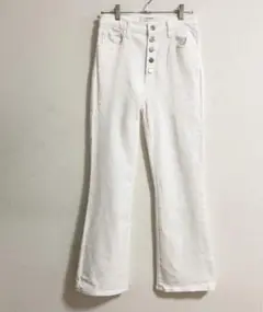 JBRANDストレートパンツ（27）白ハイウエスト　カジュアルパンツa3852