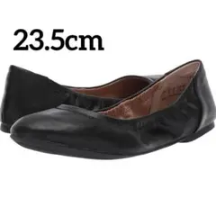 バレエシューズ レディース 23.5cm ブラック 黒 フラット パンプス