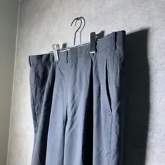 【ヴィンテージ】ストライプ柄ツータックスラックスパンツトラッド古着usedBM2