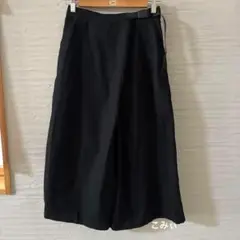 グラミチ★リネンラップフレアパンツ　ブラック　サイズS p2501