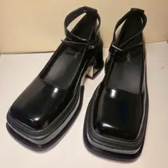 【美品】jeffrey campbell 厚底ワンストラップパンプス
