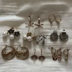 ピアス セット売り まとめ売り 金 ゴールド 銀 シルバー H＆M SHEIN