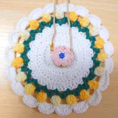 No.45 ぬいのポシェット アネモネ（桃）