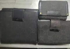 GUCCI 美品 GC柄 ダークブラウン 3点セット お揃い