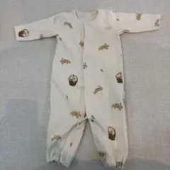 美品★gelato pique[ジェラート ピケ] BABYラビット柄ロンパース