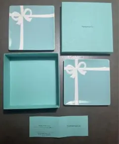 TIFFANY&Co. ブルーボックス スクエアプレート　2枚セット　新品