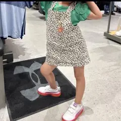 ヒョウ柄 ジャンバースカート H&M 80センチ