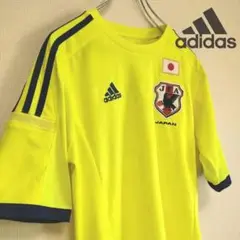 美品 アディダス Tシャツ イエロー サッカー JFA Mサイズ