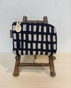 ミナペルホネン　ハンドメイドダブルL字ポーチ
