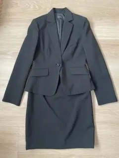ブラックグレーストライプ ビジネススーツ