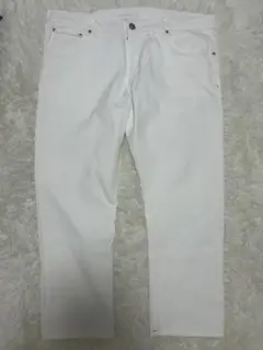 【XL】イザイア　ISAIAホワイトデニムパンツ　ストレッチ　58