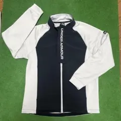 アンダーアーマー☆フルジップブルゾン☆グレー×黒☆XL