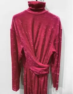 BALENCIAGA バレンシアガピンクベルベットジャンプスーツ