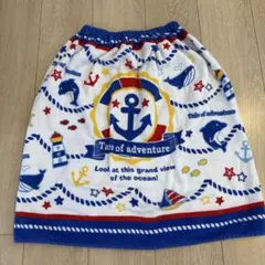 ラップタオル　マリン柄