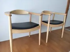 ザ・チェアー the Chair リプロダクト品 ハンス・J・ウェグナー　2脚