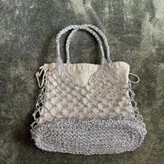 シルバー メッシュ トートバッグ