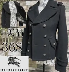 早い者勝ち★極美品✨BURBERRYLONDON★チェック柄コート★S★キュプラ
