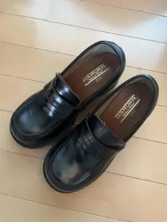 厚底ローファー　ブラック　23cm