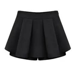 【新品】スカンツ シフォン キュロット スカート スカーチョ ブラック M